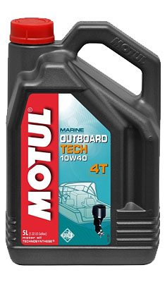 ����� �������� Motul Outboard Tech 4T SAE 10W-40, 5 ������